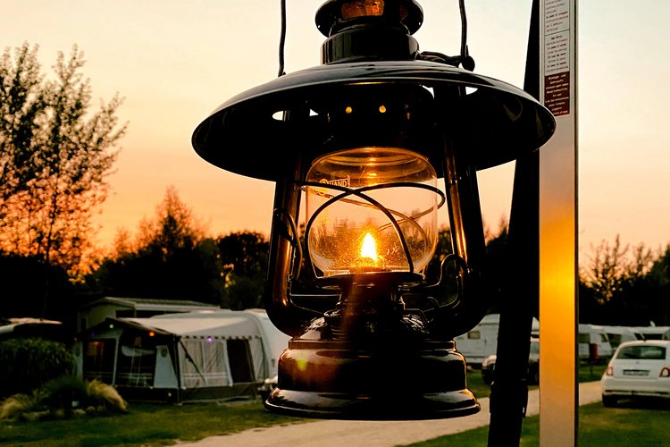 Campingplatz-Romantik